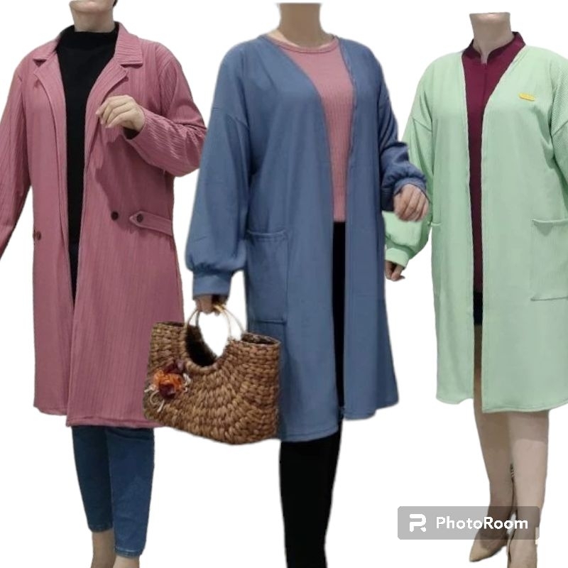 CARDIGAN KNIT ASTER AQUILA | LONG CARDI KNIT AQUILA