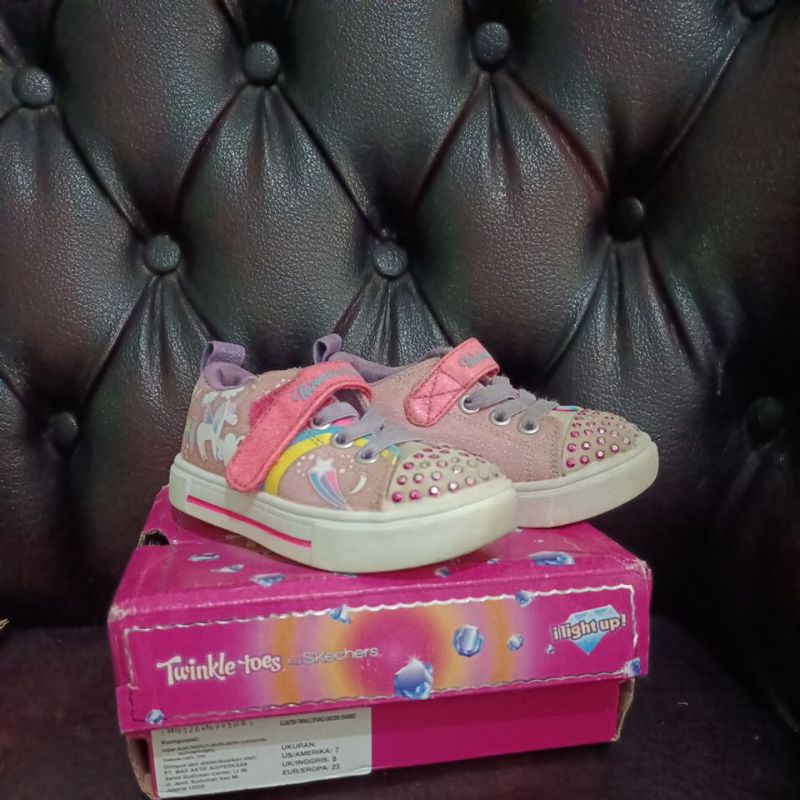 sepatu anak preloved Skechers lampu light up