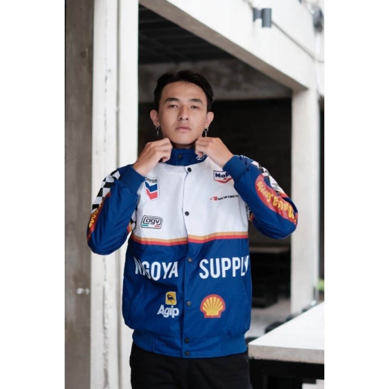 Nascar Jaket Racing Motor Jaket vintage Pria Jaket Nascar Premium