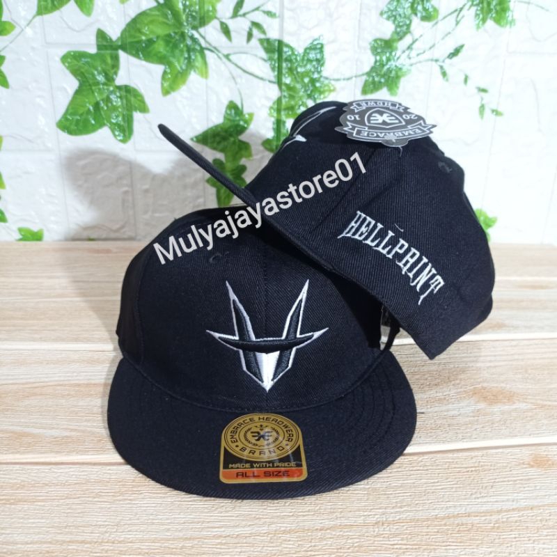 Topi Metal Snapback Bordir Distro Hellprint|snapback Metal pria Hellprint