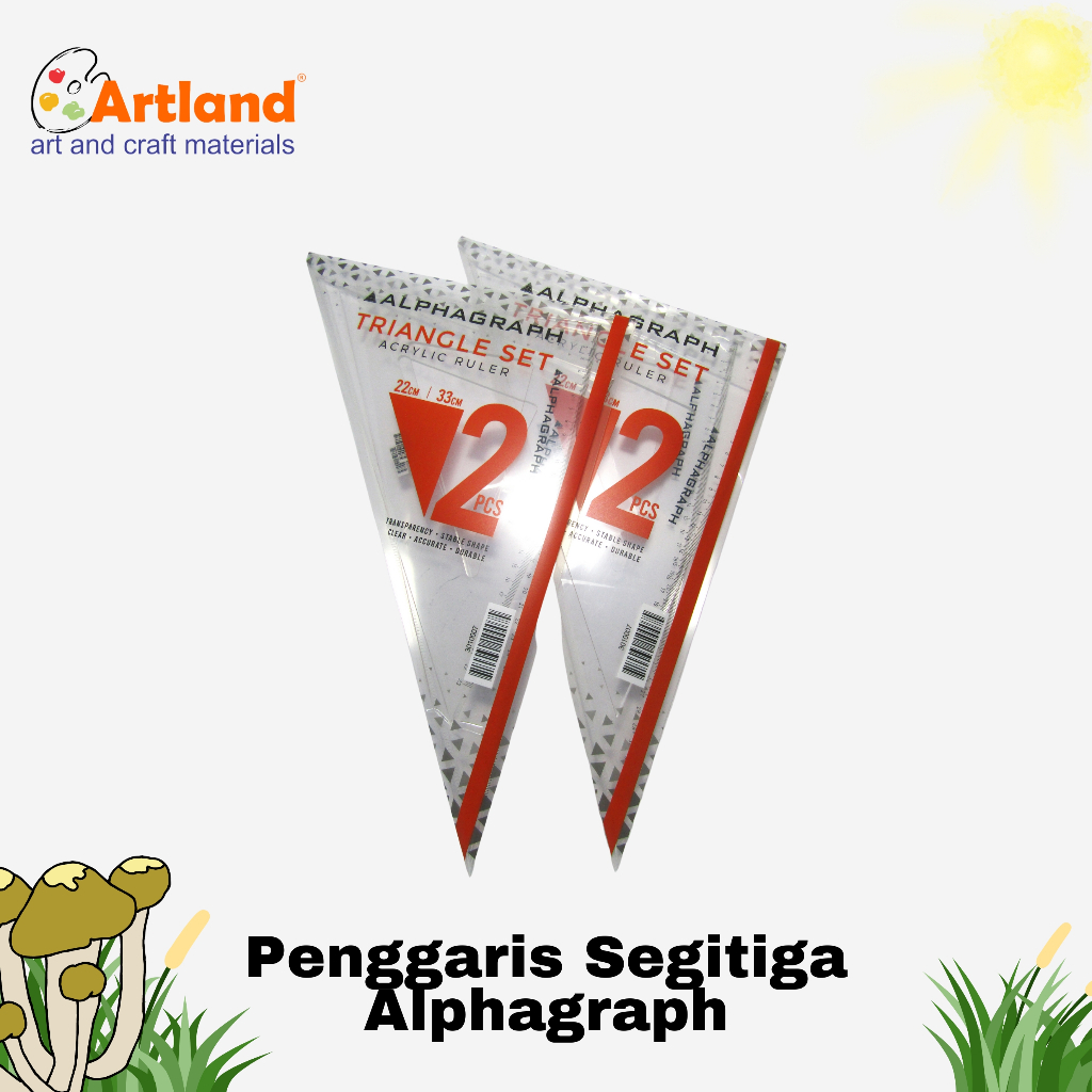 

Penggaris Segitiga Alphagraph | Penggaris Triangle | Set & Satuan