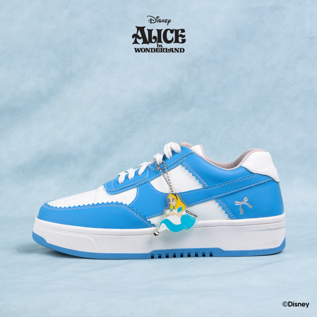 KRONIKEL Alice Sneakers Sepatu Sneakers Wanita Kets Kasual Sport Shoes Ribbon Blue