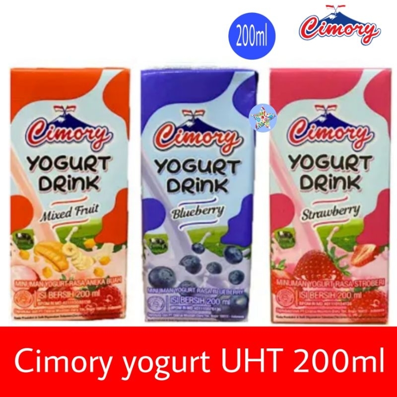 

Cimory yogurt drink ecer 200ml stroberi bluberi