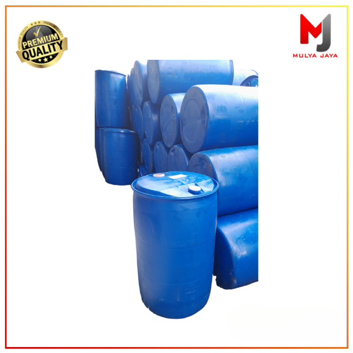Mulya Jaya Drum Air Plastik 200 Liter / Tong Air Biru Besar 200 Liter Tebal / Jerigen Air