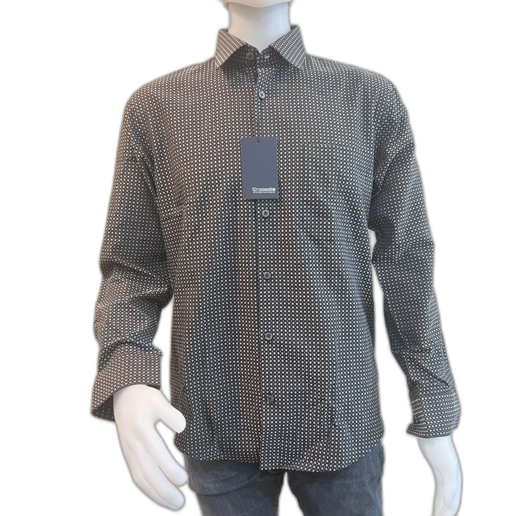 Kemeja Lengan Panjang Pria Crocodile International ORIGINAL