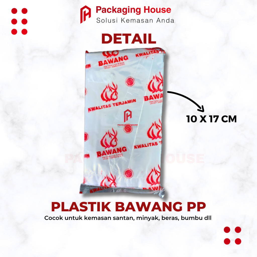 PLASTIK BAWANG 10X17 | PLASTIK 1/4 KG BAWANG | PLASTIK MAKANAN