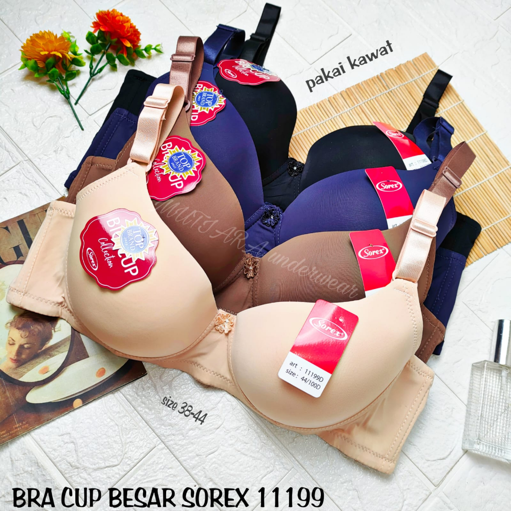 Bra Cup Besar Pakai Kawat Sorex 11199 Size 38-44 / Bra Cup Jumbo D Sorex 11199
