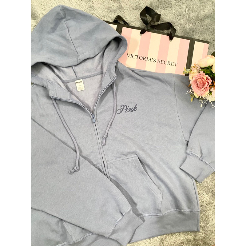 PINK by Victoria Secret Jacket Hoodie Denim