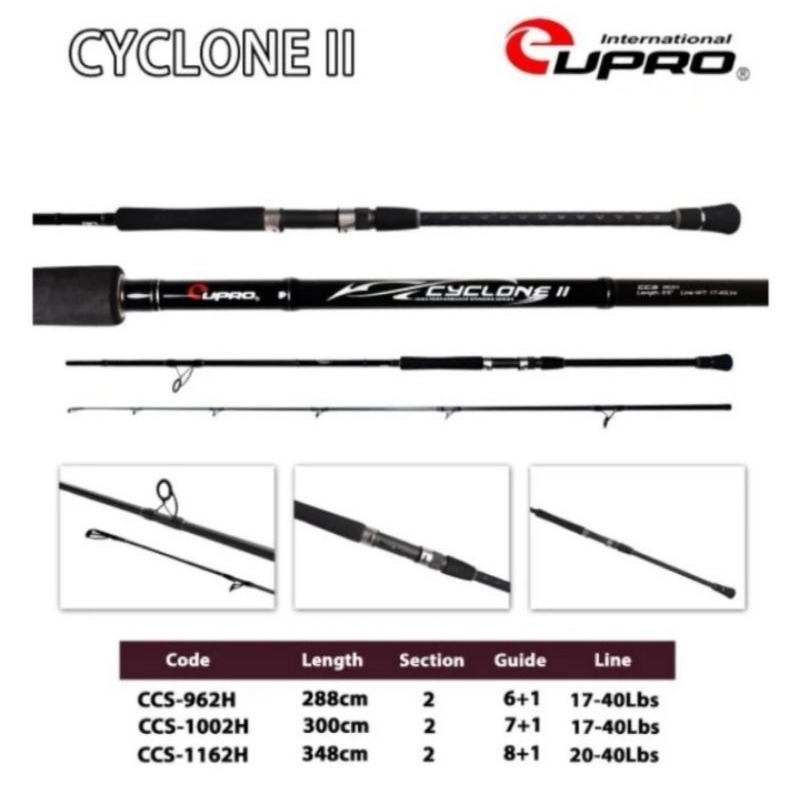 JORAN CASTING / LIGHT POPPING / SHOREJIG / Surf Fishing EUPRO CYCLONE II