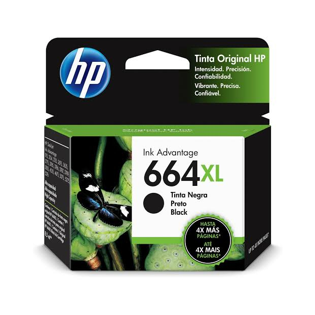 Tinta Printer Ink Cartridge HP 664xl Black Original