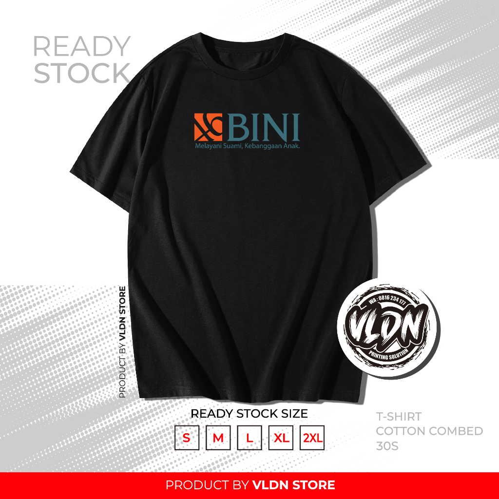 Kaos BNI Bini Plesetan , Baju Pria BNI Melayani Suami Kebanggaan Anak, Kaos Pria Keren - Kaos Vldn