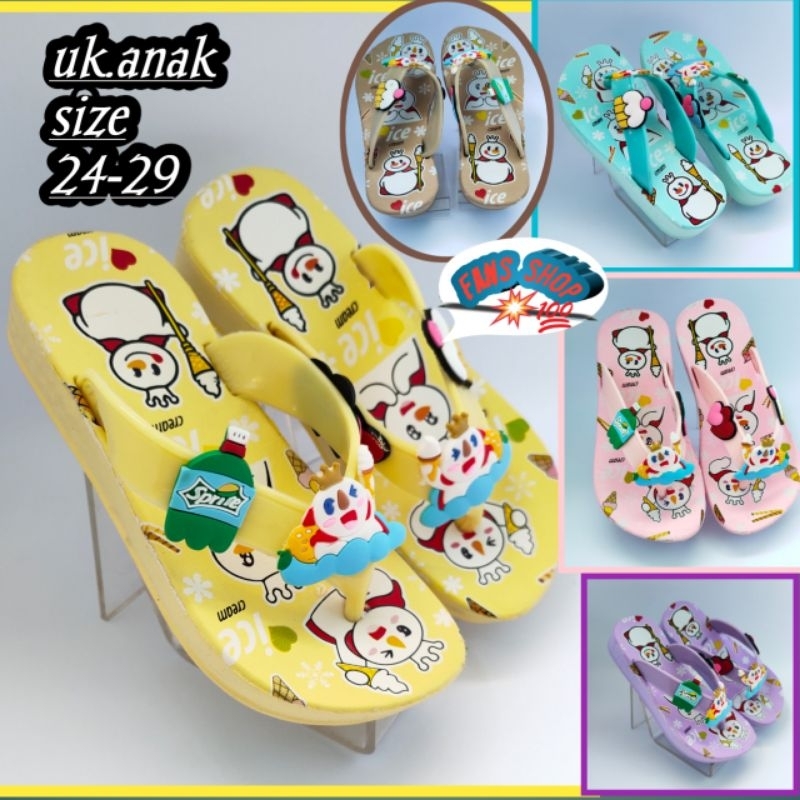 Sandal japit gambar mixue (514D)