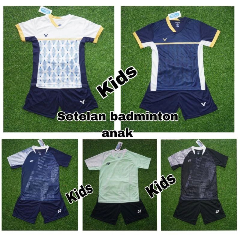SETELAN ANAK TERBARU 2023/SETELAN BADMINTON ANAK LAKI-LAKI/BAJU BADMINTON ANAK/KAOS BADMINTON ANAK
