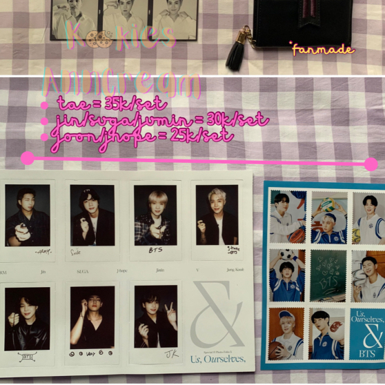 BTS Photo Folio  Us, Ourself, and WE | Sharing Member RM Namjoon Jin Jhope Hoseok Jimin V Taehyung