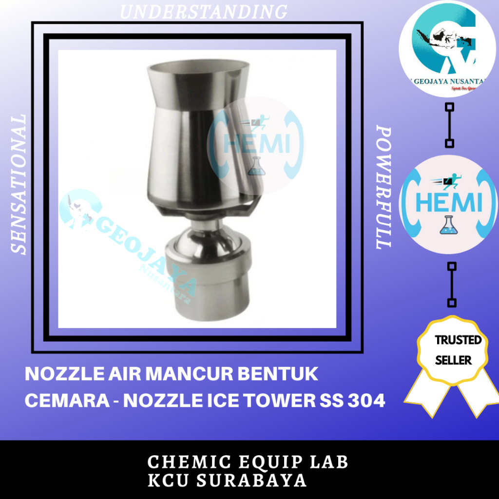 NOZZLE AIR MANCUR BENTUK CEMARA - NOZZLE ICE TOWER SS 304