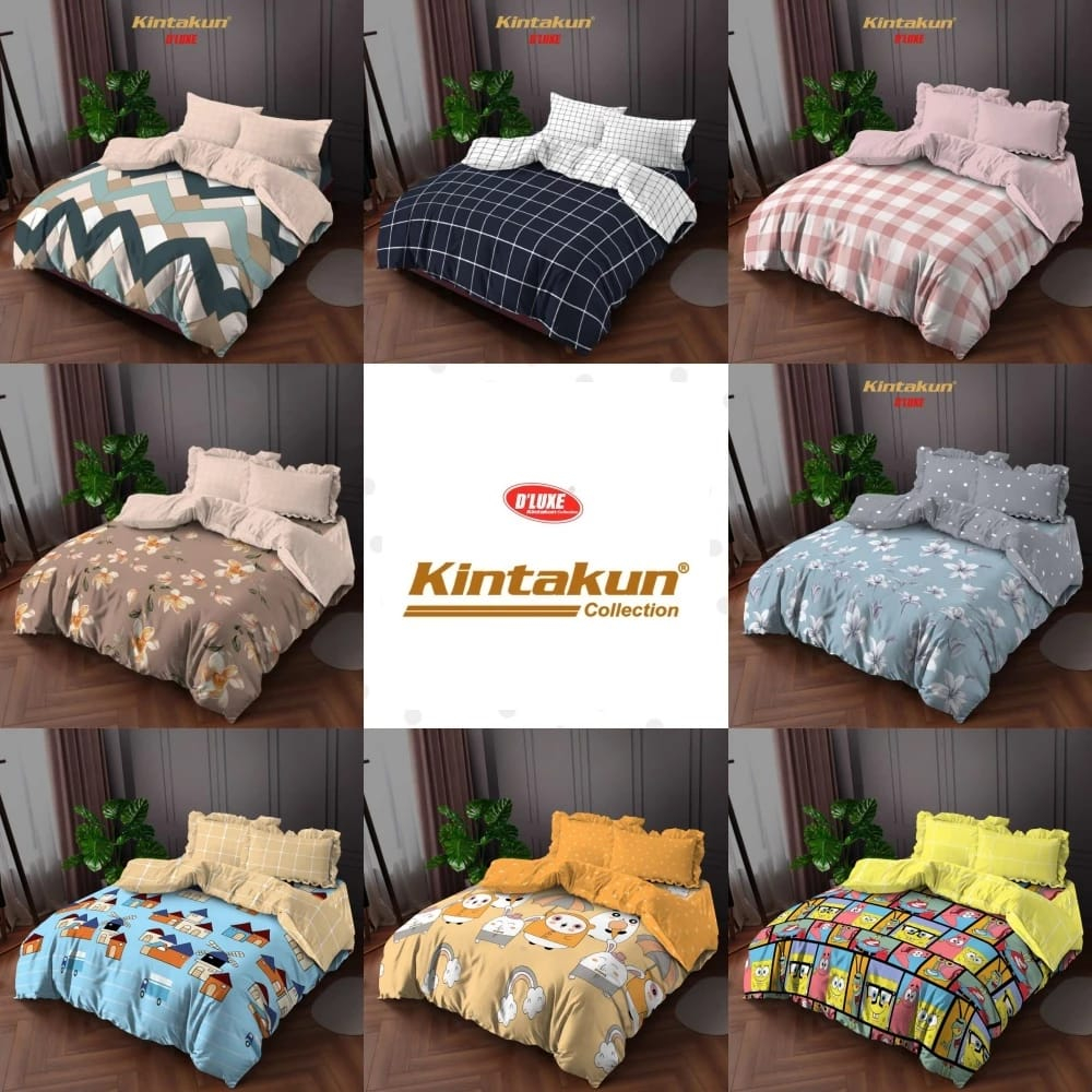 Kintakun Bed Cover Queen (160x200) Bedcover Sprei Rumbai 160 Terlaris