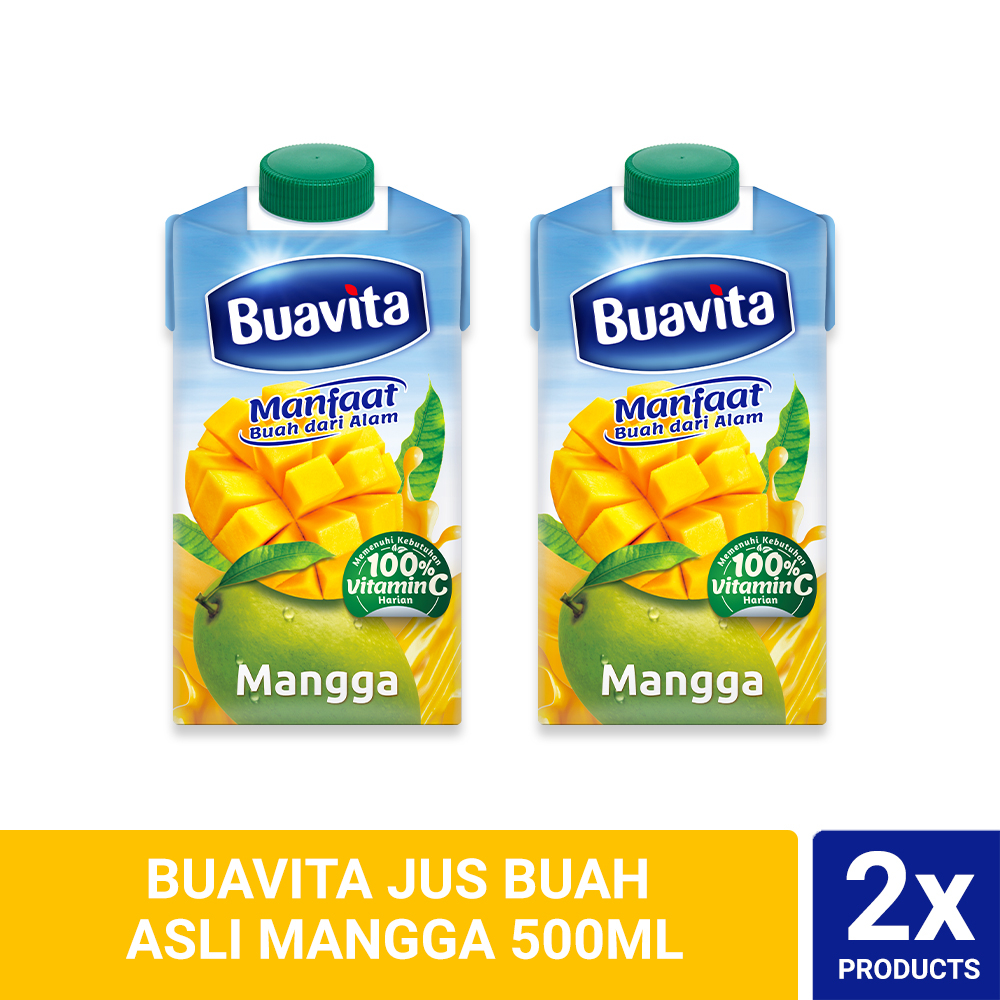 

Buavita Juice Mangga 500ml Twinpack