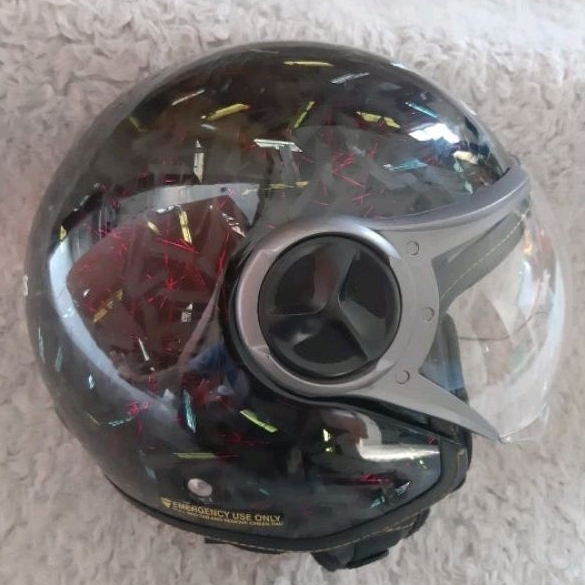 HELM BOGO RETRO CLASSIC VINTAGE VESPA  CARBON FORGED/SKINNING CARBON - size M