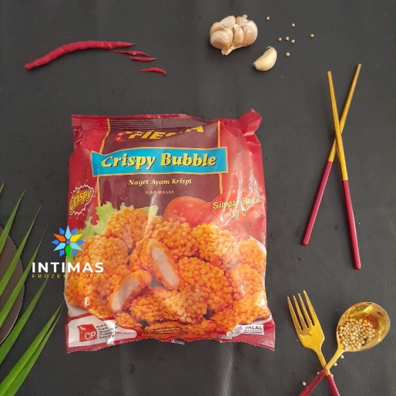 

Fiesta Crispy Bubble 500g,fiesta stikie 500g,fiesta chiken naget 500g,fiesta spicy nugget 500g