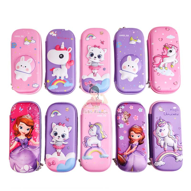 

gk Kotak Tempat Pensil Sekolah Timbul 3D EVA Kuat dan Murah