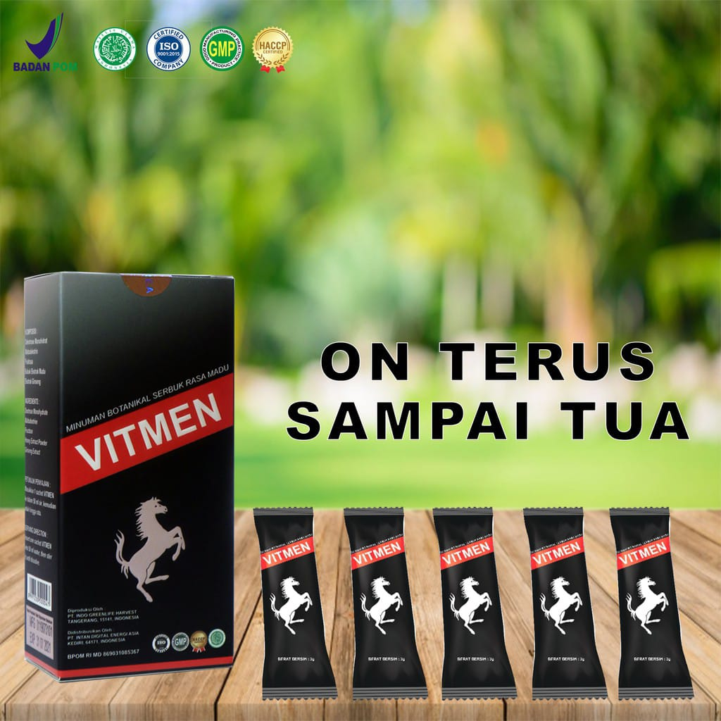 VITMEN Obat Herbal Stamina Pria Kuat Tahan Lama Jamu Perkasa Vitalitas Aman