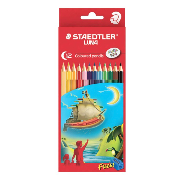 

Pensil Warna Staedtler Luna 12 Warna Classic Free Rautan