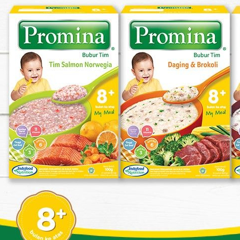[#88] PROMINA Bubur Tim Salmon Norwegia 100 gr | Promina Bubur Tim Daging Brokoli | Bubur MPASI Bayi