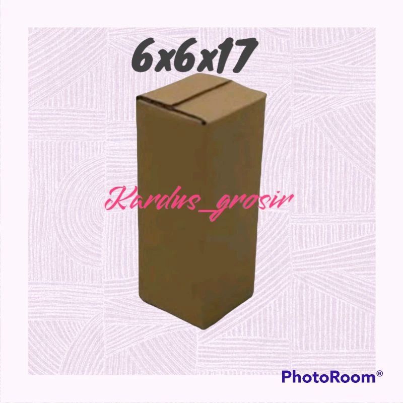 

kardus 6x6x17 cm