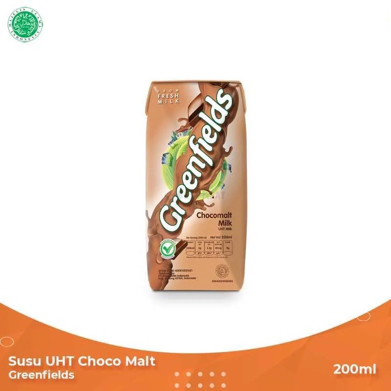 

Greenfields UHT Chocolate 200mL | Susu Greenfields Cokelat 200ml