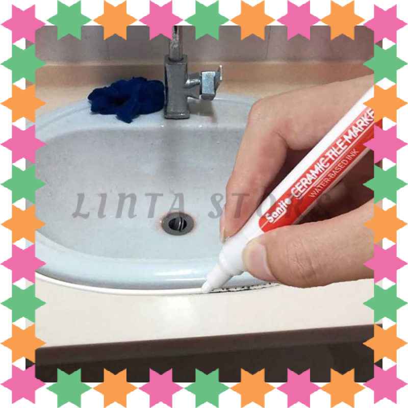 

Sanjie Tile Grout Marker Reform Wall Seam Pen Spidol Nat Keramik - S-138