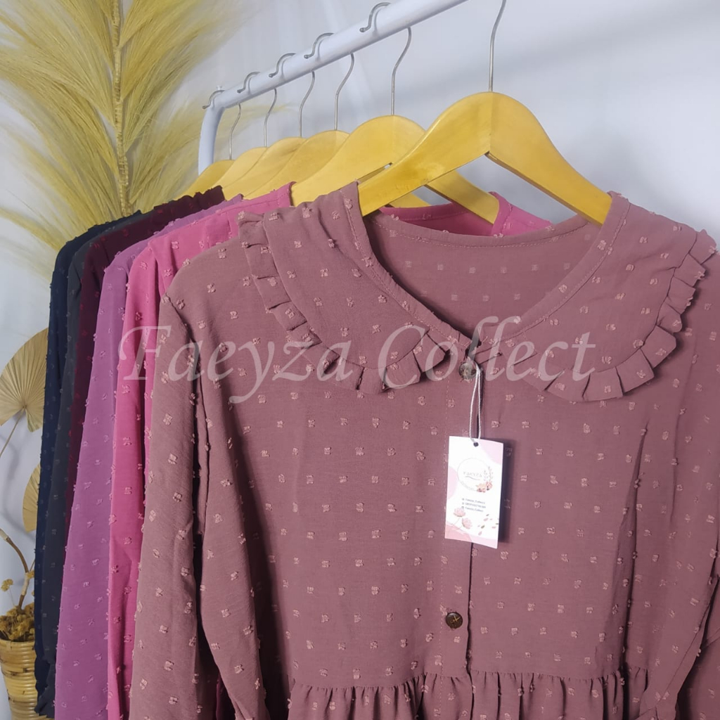 Gamis Crinkle Airflow Uragiri Zira Premium Busui Dress Fashion Muslim Wanita