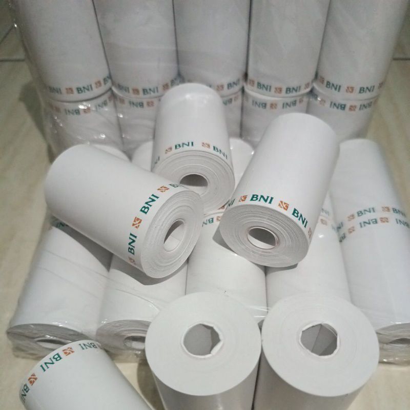 

Kertas Struk Thermal logo BNI ukuran 57/58x30mm isi 10 Pcs