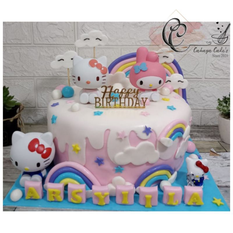 

Hello Kitty Cake / Melody Cake / Kue Ulang Tahun Hello Kitty / Kue Ultah Melody Kitty