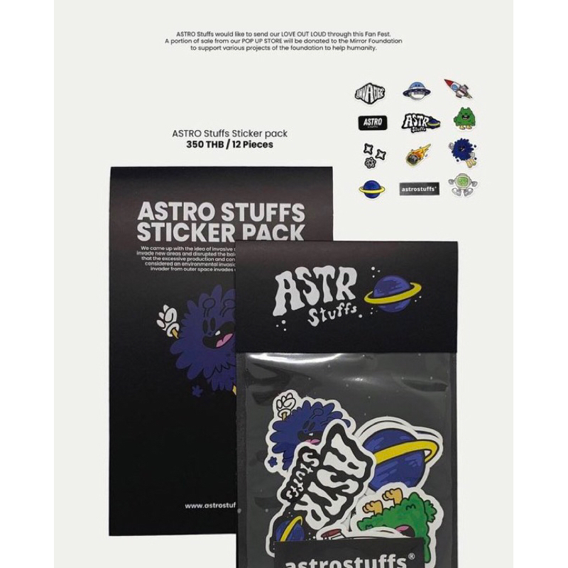ASTROSTUFFS STICKER BRIGHT VACHIRAWIT OFFICIAL GOODS GMM ASTRO