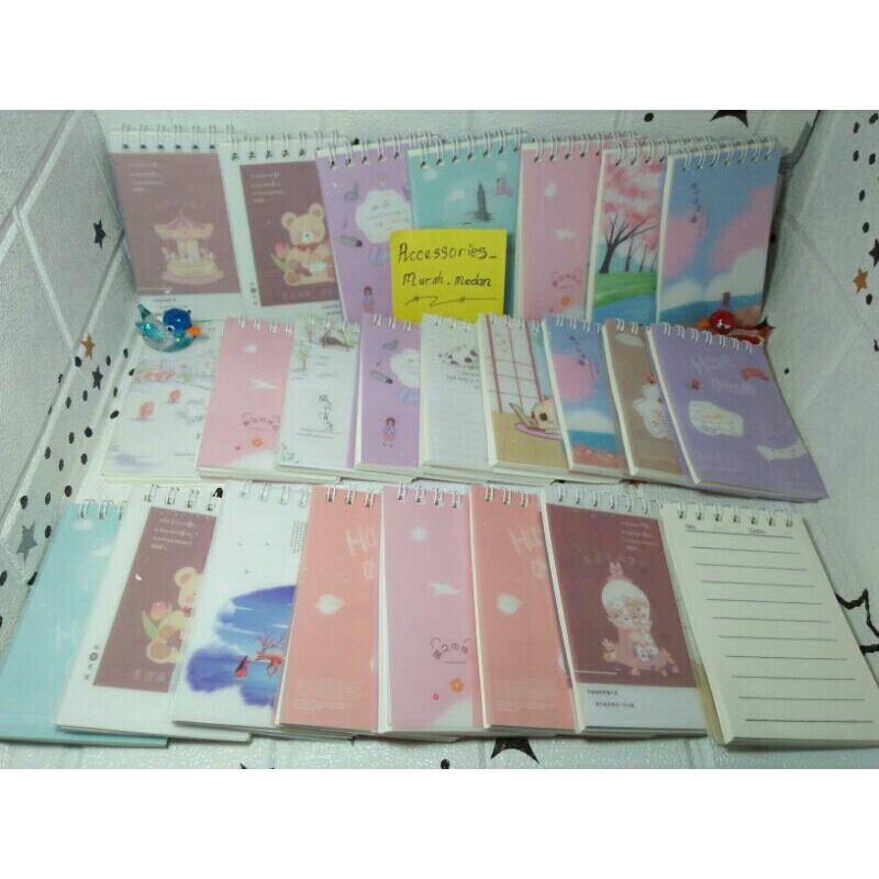 

buku kecil /note book karakter lucu cantik