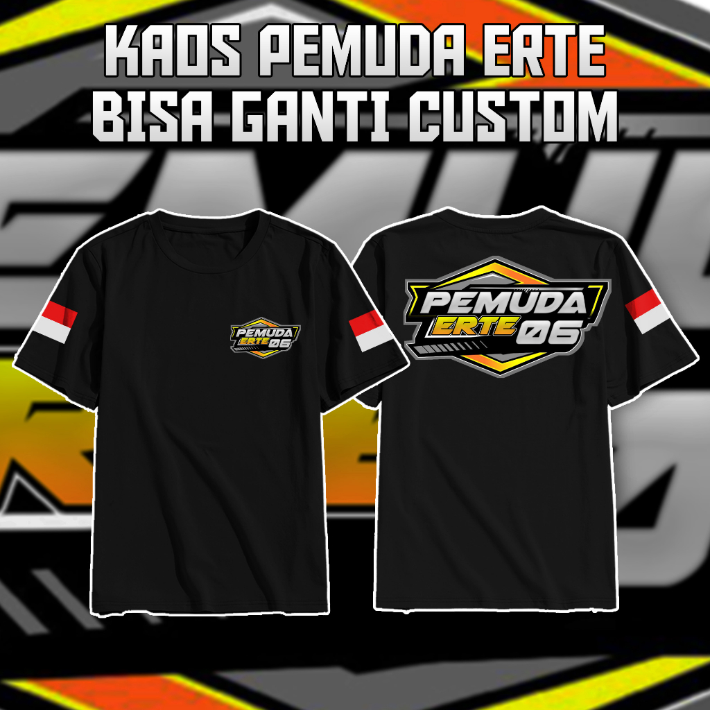 KAOS TERBARU PEMUDA RT Bisa Custom Nomor RT Kaos Viral Satuan/Lusinan Custom Bisa Request kata kata 