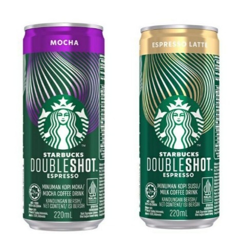 

BARU! STARBUCKS Double Shot Mocha/Espresso Latte Can 240 ml Kaleng