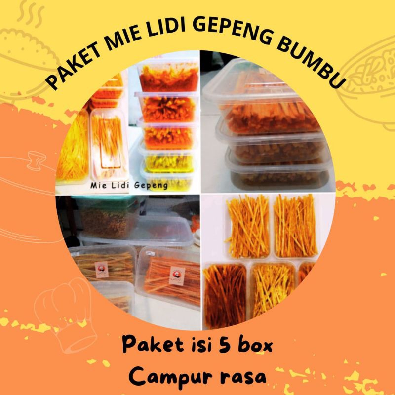 

Paket Mie Lidi GEPENG anti keras renyah box