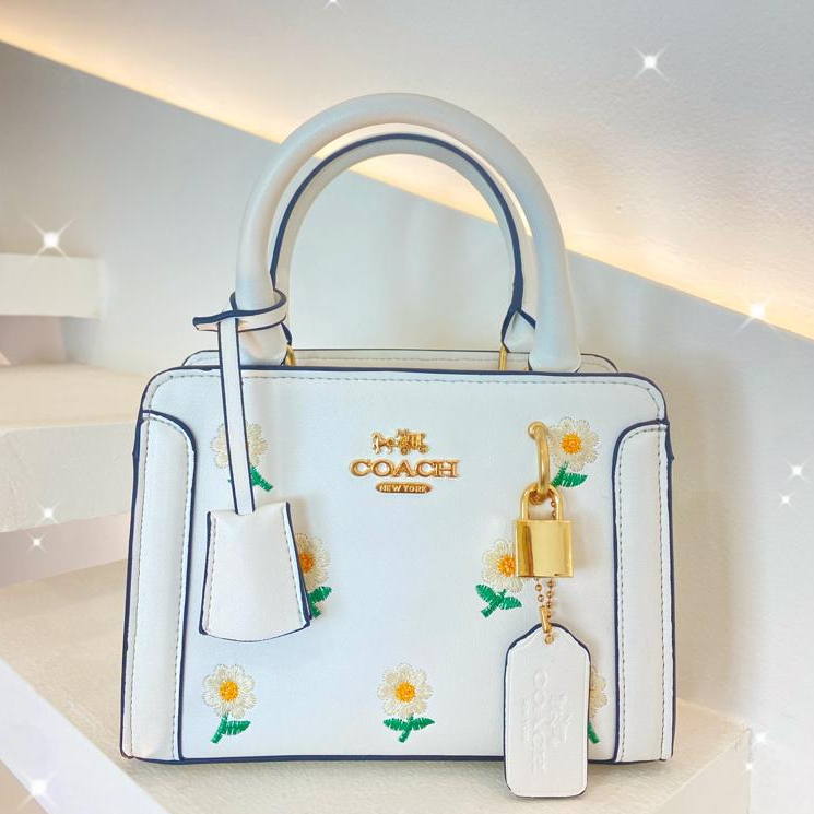 [COD] Tas C0ACH Slempang Wanita Motif Bunga Bahan Premium