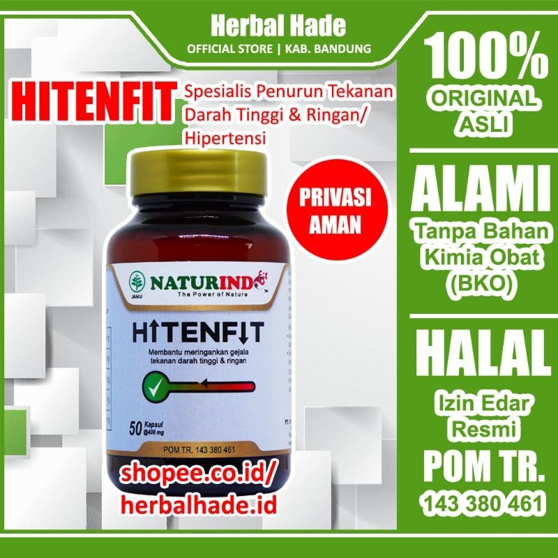 HITENFIT Obat Herbal Darah Tinggi Hipertensi Penurun Darah Tinggi