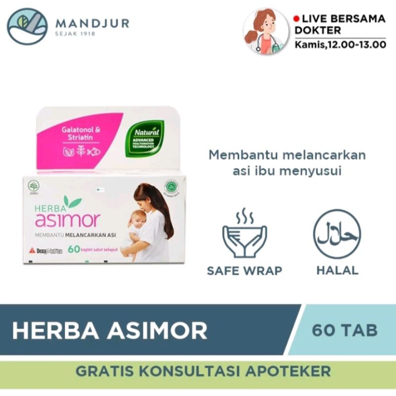 Herba Asimor 60kaplet / boster pelancar Asi