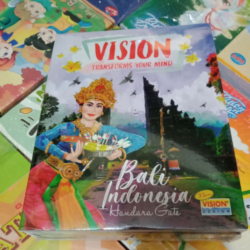 

Buku Tulis merk Vision satu pak isi 10 buku, 58 lembar