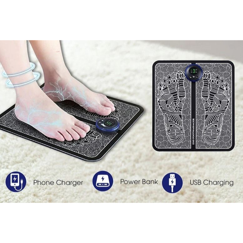 Alat Pijat Elektrik Tempel EMS Mini Massager Pads Terapi Pijat Leher / Kaki Elektrik