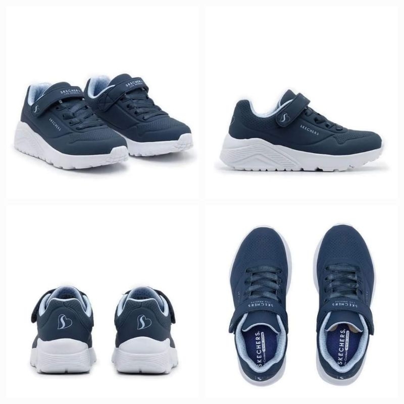 100% Original Sneaker SKECHERS UNO LITE Girls Grade School Black 310451L/BKRG