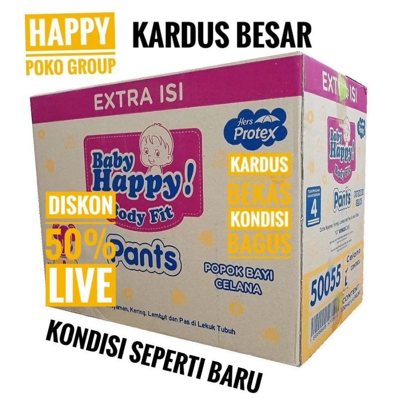 

KARDUS BEKAS / KARDUS BESAR KONDISI BAGUS 90 - 95%