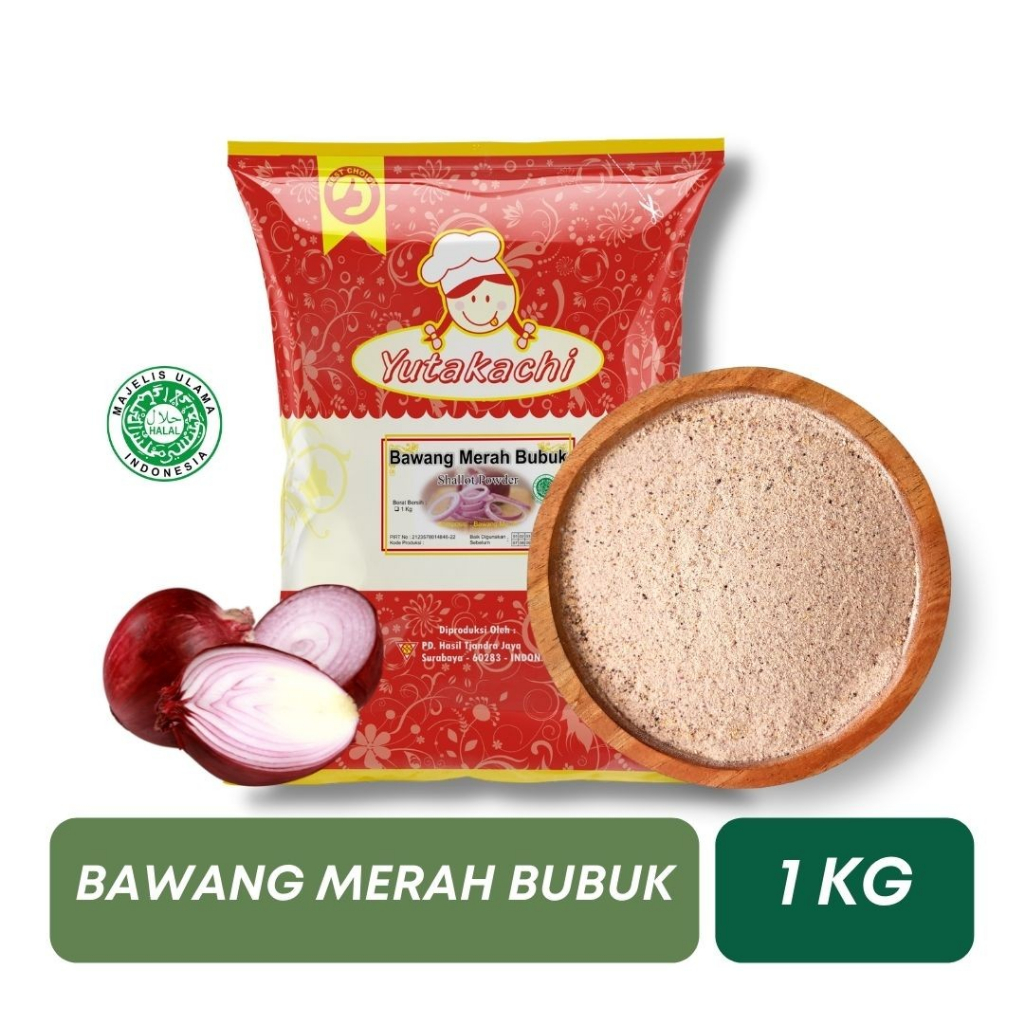 

Bawang Merah Bubuk 1 Kg Yutakachi / Premium Red Onion Powder / Bumbu Rempah Alami