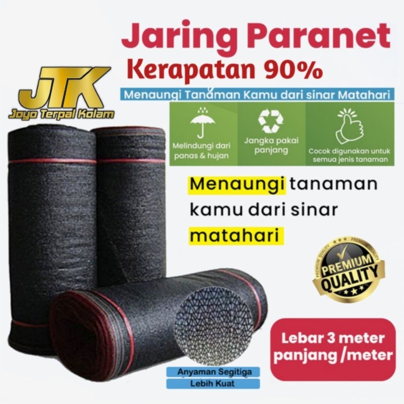 PARANET 90% 1 Roll Paranet 100 Meter x 3 Meter Tebal Kuat Tahan Lama