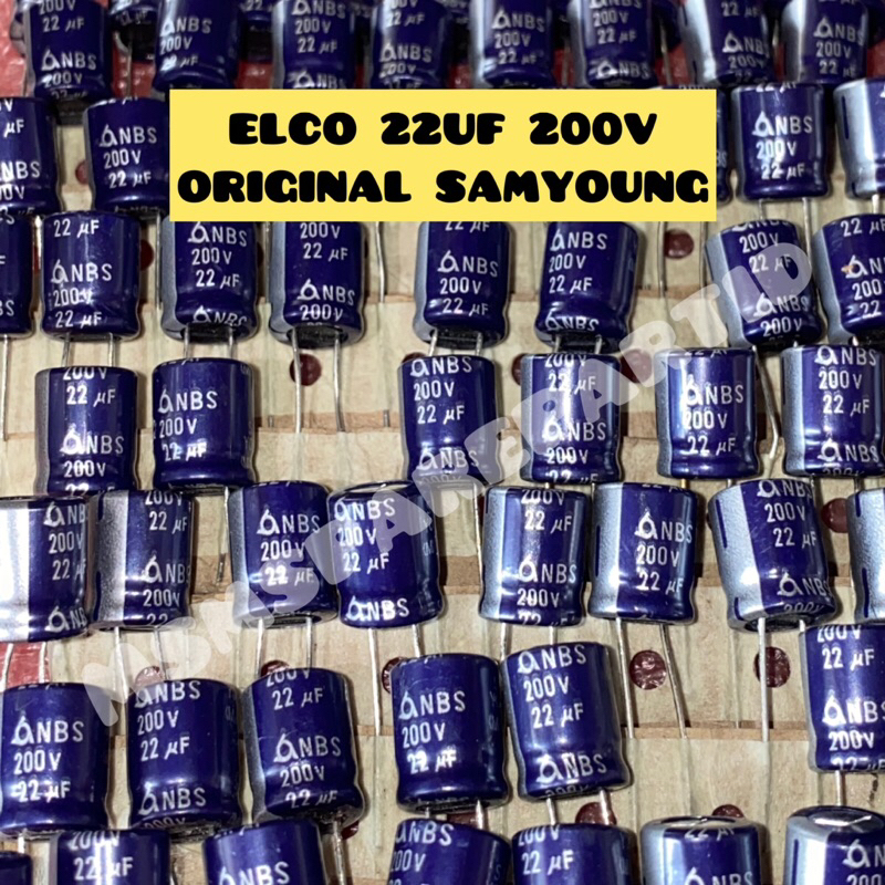 ELCO 22UF 200V ORIGINAL SAMYOUNG