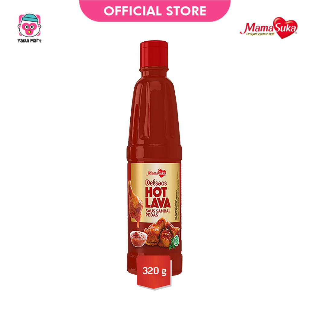 

Mamasuka Delisaos Hot Lava 320ml Saus Sambal Pedas 320g Saos