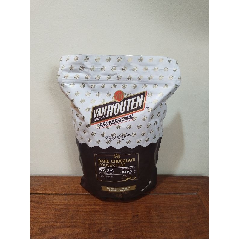 

QH Van Houten professional VHP dark Chocolate couverture 57.7% repack 500g